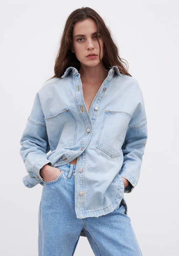 Oversized Denim Overshirt from Zara