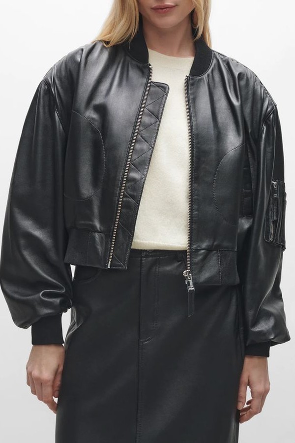 Salinas Leather Bomber Jacket