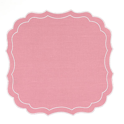 Georgia Scallop Italian Linen Napkin