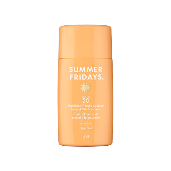  ShadeDrops Broad Spectrum SPF50 Mineral Milk Sunscreen from Summer Fridays