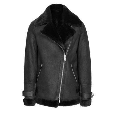 Payton Shearling Aviator Jacket from Reiss