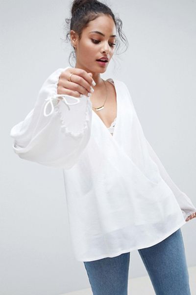 Oversize Wrap Top from Asos