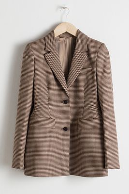 Hourglass Houndstooth Blazer from & Other Stories