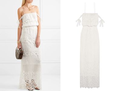 Rylan Giupure Cotton-Lace Maxi Dress from Miguelina