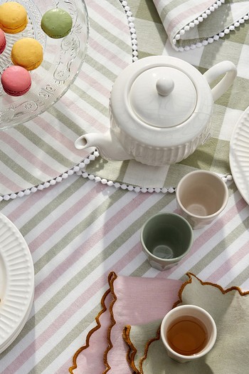 Woven-Dyed Cotton Striped Tablecloth, £24 (was £48) | La Redoute