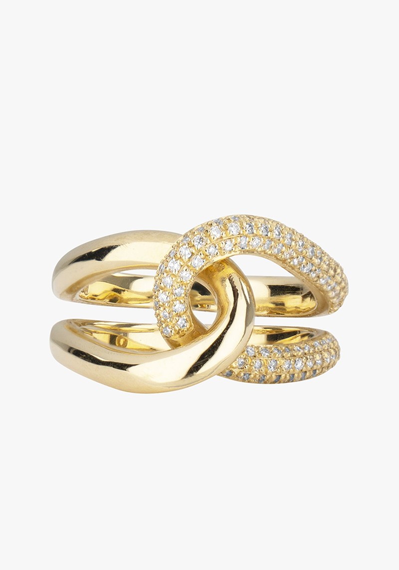 Pavé Diamond Link Ring from Gabriela Artigas