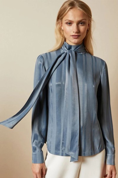 Zoretta Tie-Detail Blouse