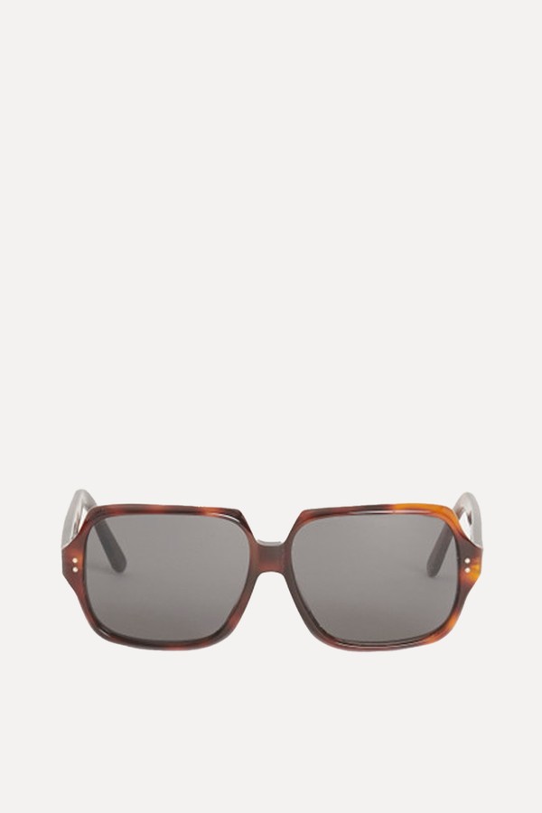 Tortoiseshell Havana Preowned Sunglasses from Celine