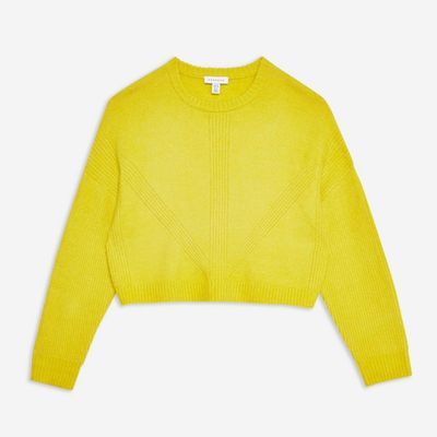 Super Soft Ribbed Cropped Jumper from Topshop