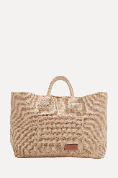 Large Woven Straw Tote from & Other Stroies