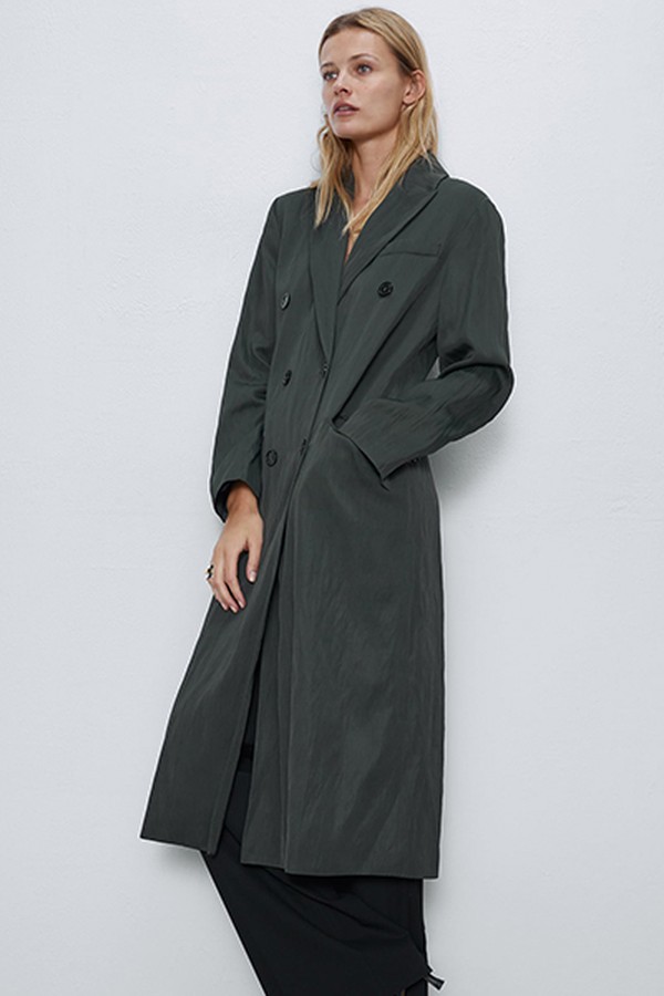 Creased-Effect Coat