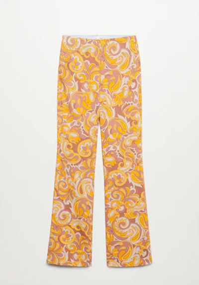 Printed Trousers from Mango