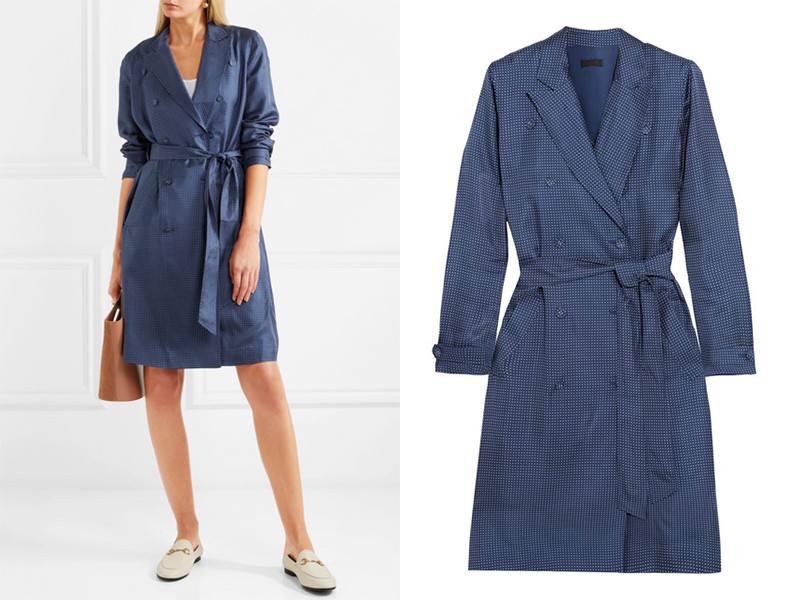 Gilbert Polka-Dot Silk-Satin Dress from J.Crew