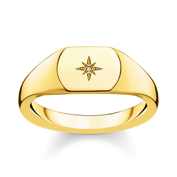 Vintage Star Gold Ring from Thomas Sabo