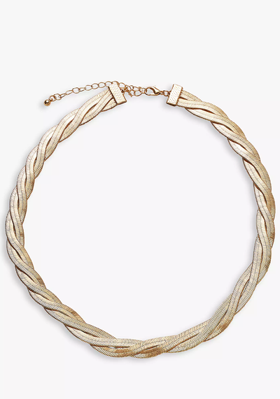 Flat Plaited Collar Necklace from John Lewis & Partners