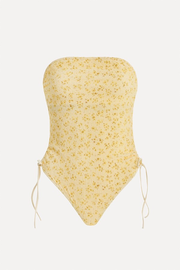 Vera Strapless Floral One-Piece Swimsuit from ELCE