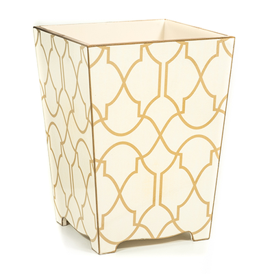 Decoupage Lattice Waste Paper Bin from Must-Have Bins