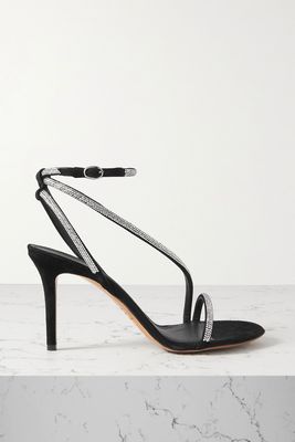 Atria Crystal-Embellished Suede Sandals from Isabel Marant