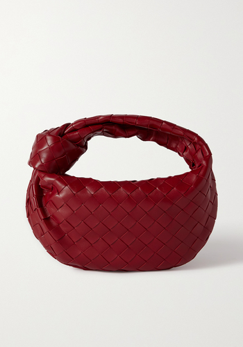 Jodie Mini Knotted Intrecciato Leather Tote