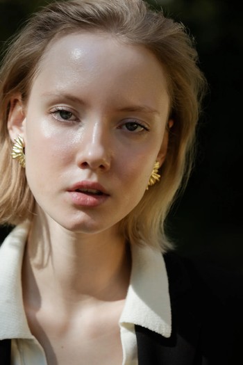 Crescent Sun Earrings, £320 | Ysso