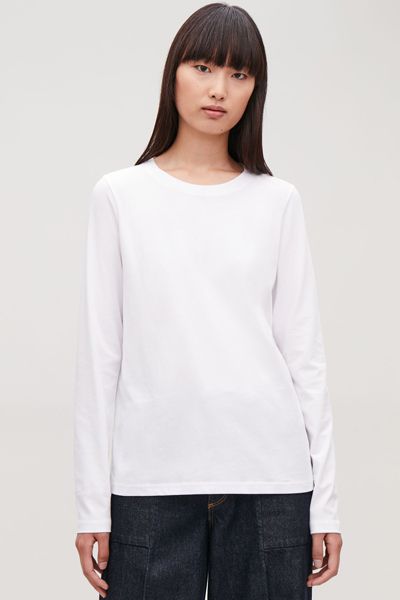 Straight-Hem Long Sleeved Top from Cos