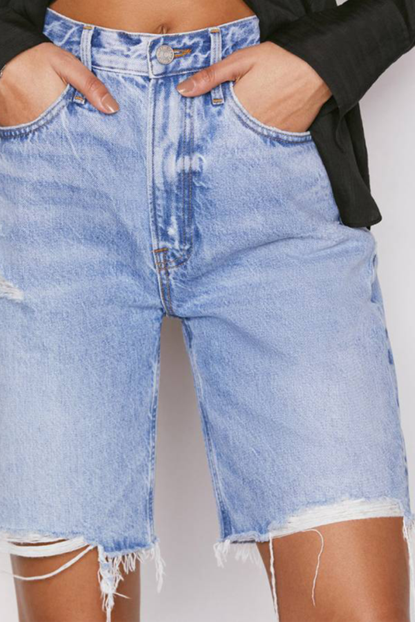 High Rise Denim Shorts from Frame