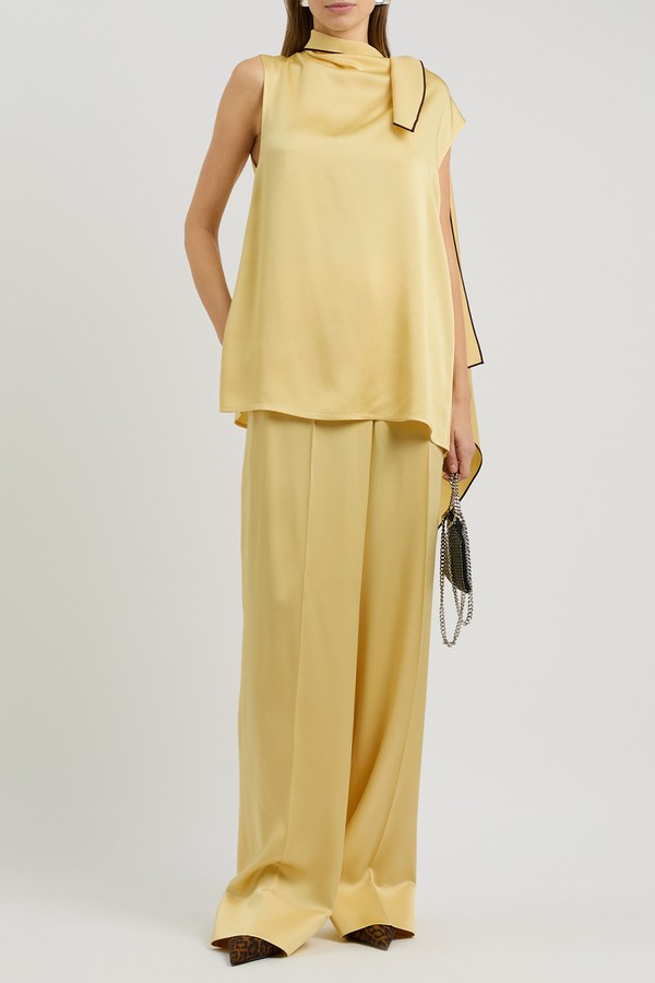 Wide-Leg Satin Trousers from STELLA MCCARTNEY