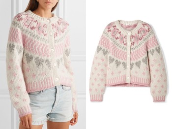 Jamie Fair Isle Knitted Cardigan from LoveShackFancy