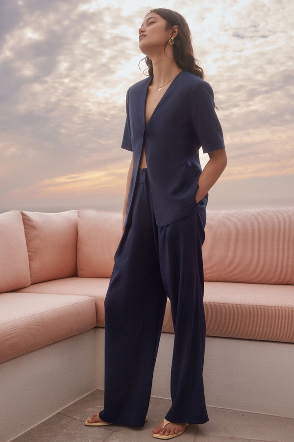 Short Sleeve Jacket With Linen from Next