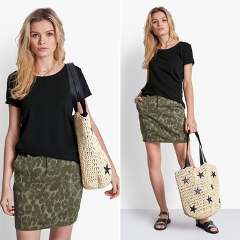 Camo Printed Skirt