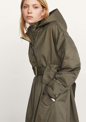 Long Parka With Pocket  from Massimo Dutti