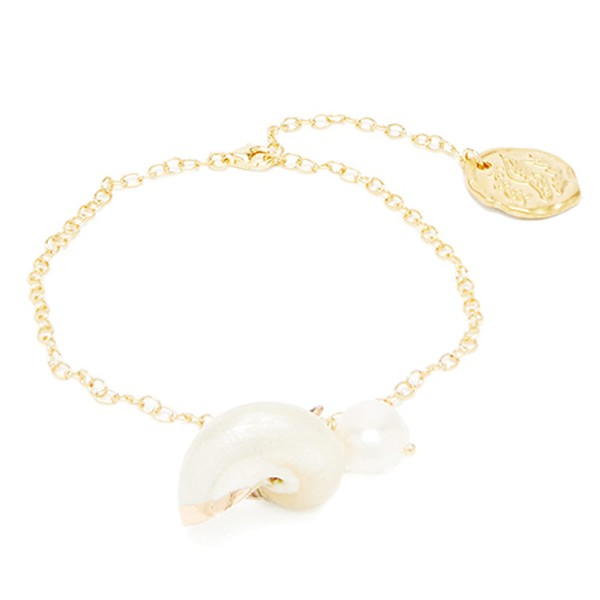 Pearl & Shell Charm Anklet from Ancient Greek Sandals
