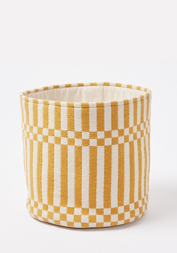 Stripe Woven Storage Basket Large from Oliver Bonas