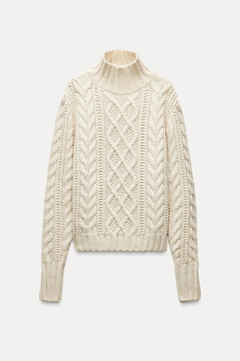 Cable Knit Sweater from Zara