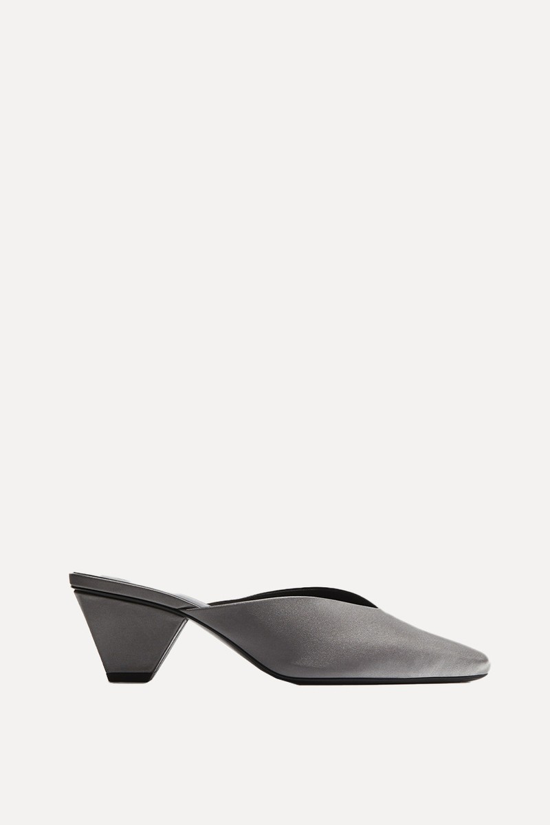 Cone Heel Satin Mules from H&M