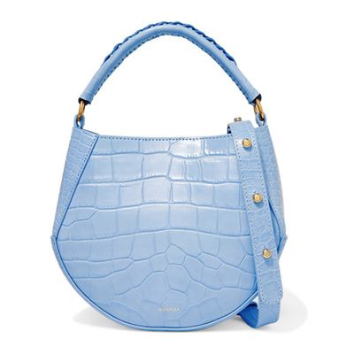 Mini Croc-Effect Leather Shoulder Bag from Wandler