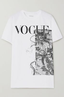 + Vogue Printed Organic Cotton-Jersey T-Shirt from Ioannes