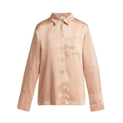 Silk-Satin Pyjama Shirt from Asceno