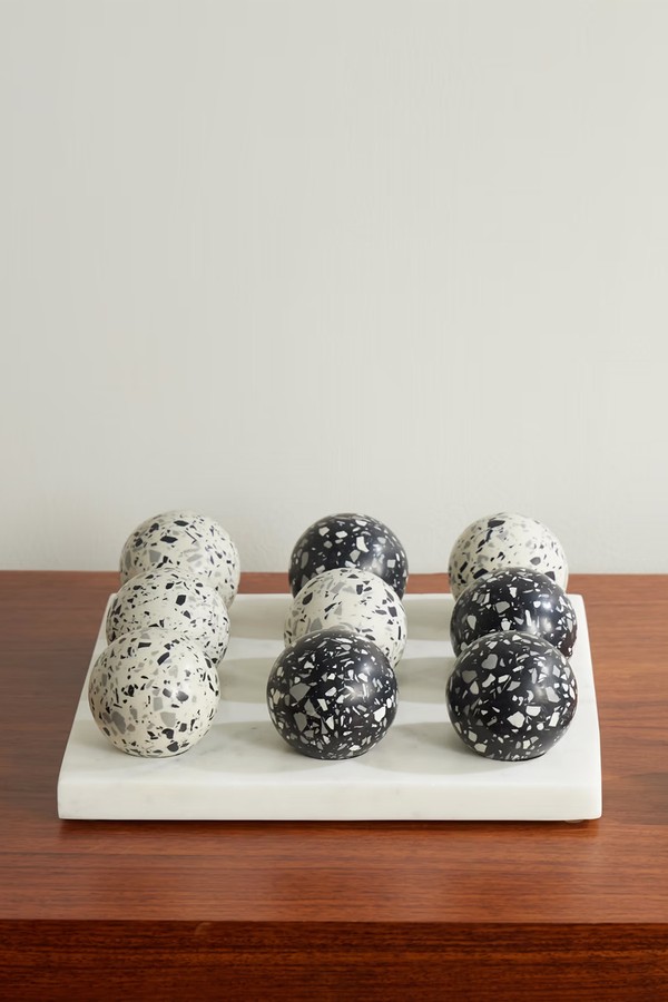 Pietra Tic Tac Toe Engineered Stone Game from THE CONRAN SHOP