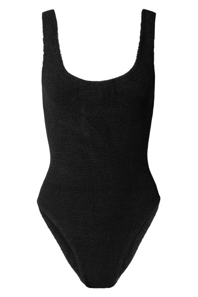 Maria Seersucker Swimsuit from Hunza G