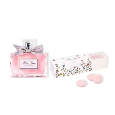 Eau de Parfume & New Limited-Edition Miss Dior “Millefiori” Bath Macarons from Miss Dior