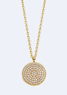 Icon Diamond Gold Locket Necklace