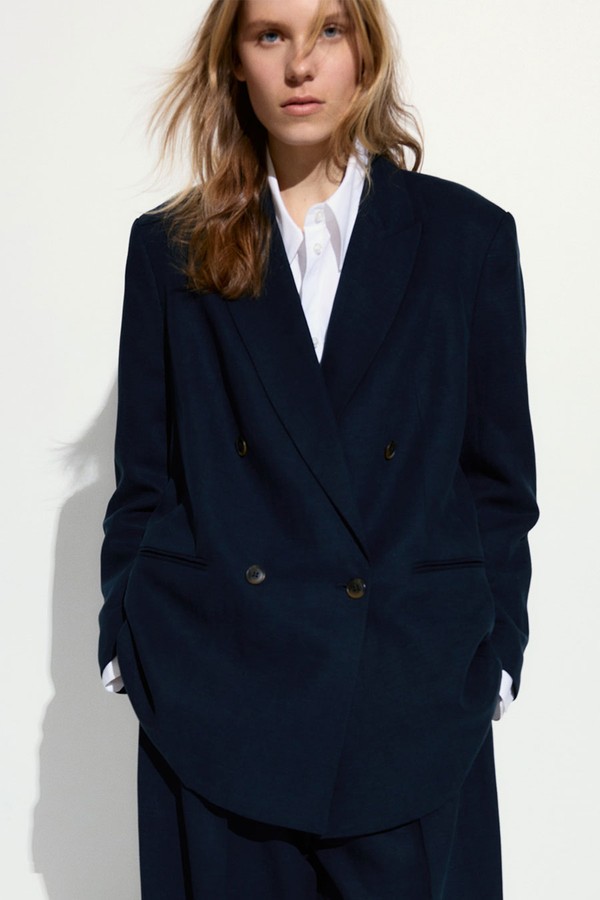 Linen-Blend Blazer from H&M
