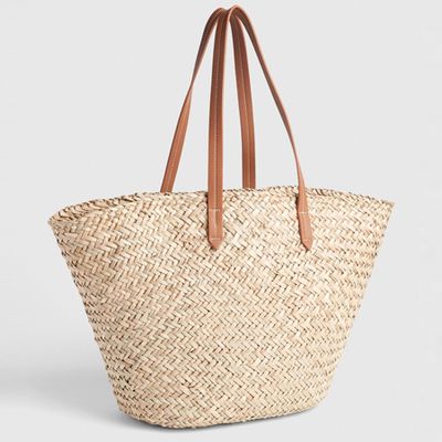 Large Woven Straw Tote from Gap