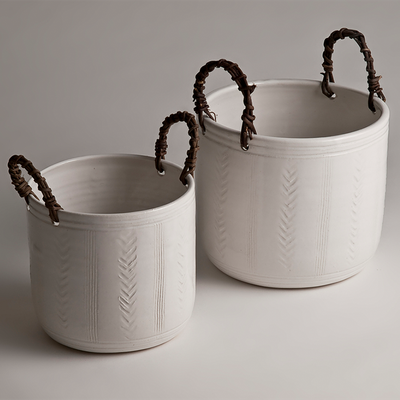Handmade Ceramic Flower Tubs Or Pots