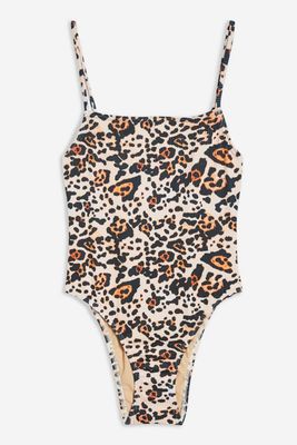 Leopard Print Swimsuit  from Topshop