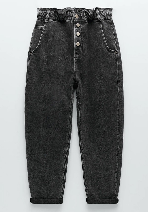Baggy Jeans With Buttons from Zara