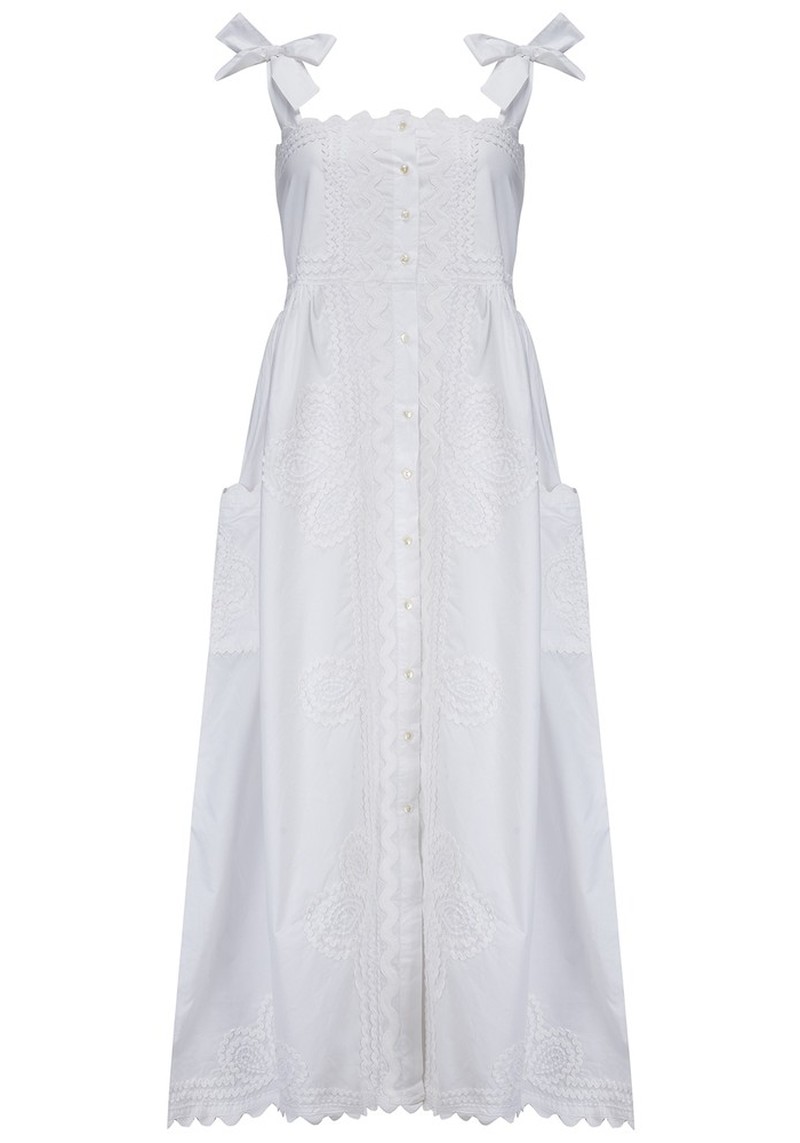 Poplin Tie Shoulder Dress from Juliet Dunn