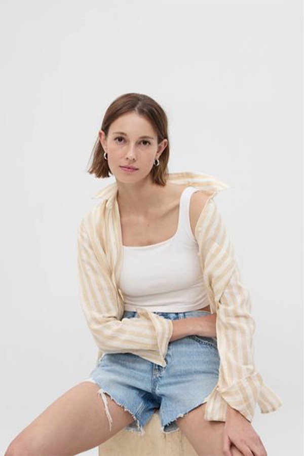 Linen Boyfriend Shirt from Gap