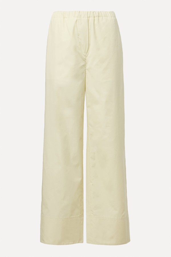 Cotton Poplin Wide-Leg Pants from Toteme